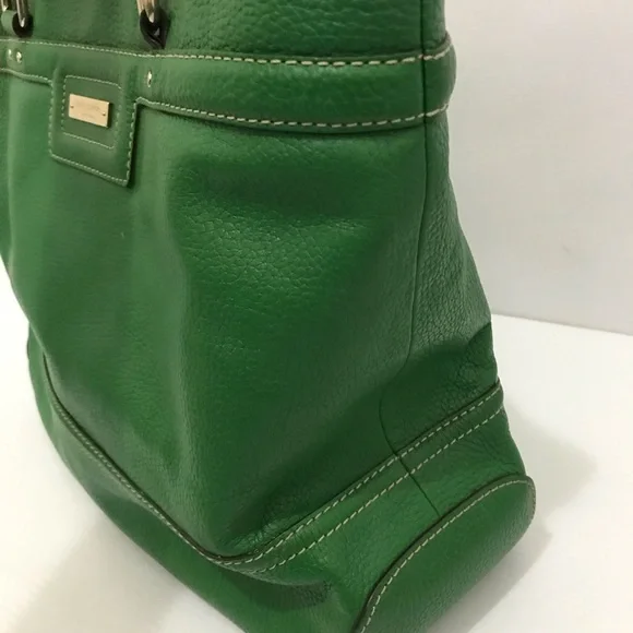 Kate Spade Green Leather Tote Bag - Picture 6 of 11
